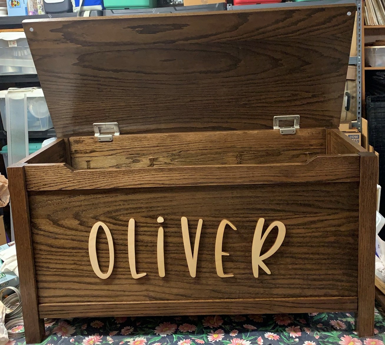 Toy box and rustic coffee table Ana White